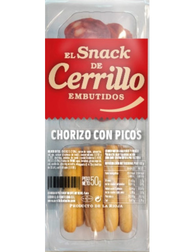 SNACK DE CHORIZO CON PICOS