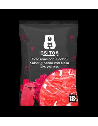 OSITOS ALCOHOL GINEBRA + FRESA