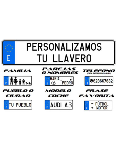 LLAVERO CHAPA PERSONALIZADO