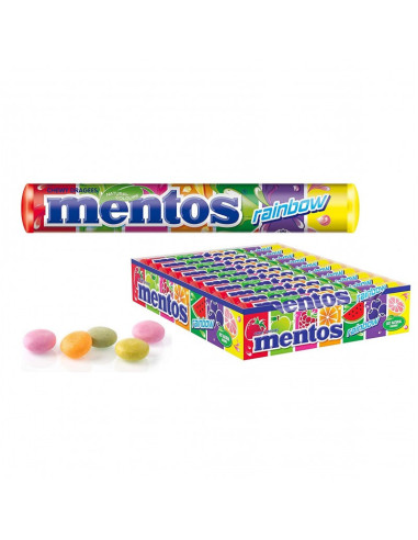 MENTOS TUBO RAINBOW 20UD