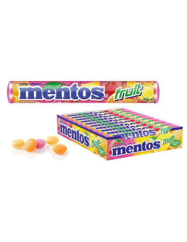 MENTOS TUBO FRUTAS 20UD