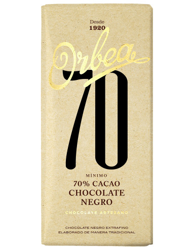 CHOCO ORBEA 70% CACAO